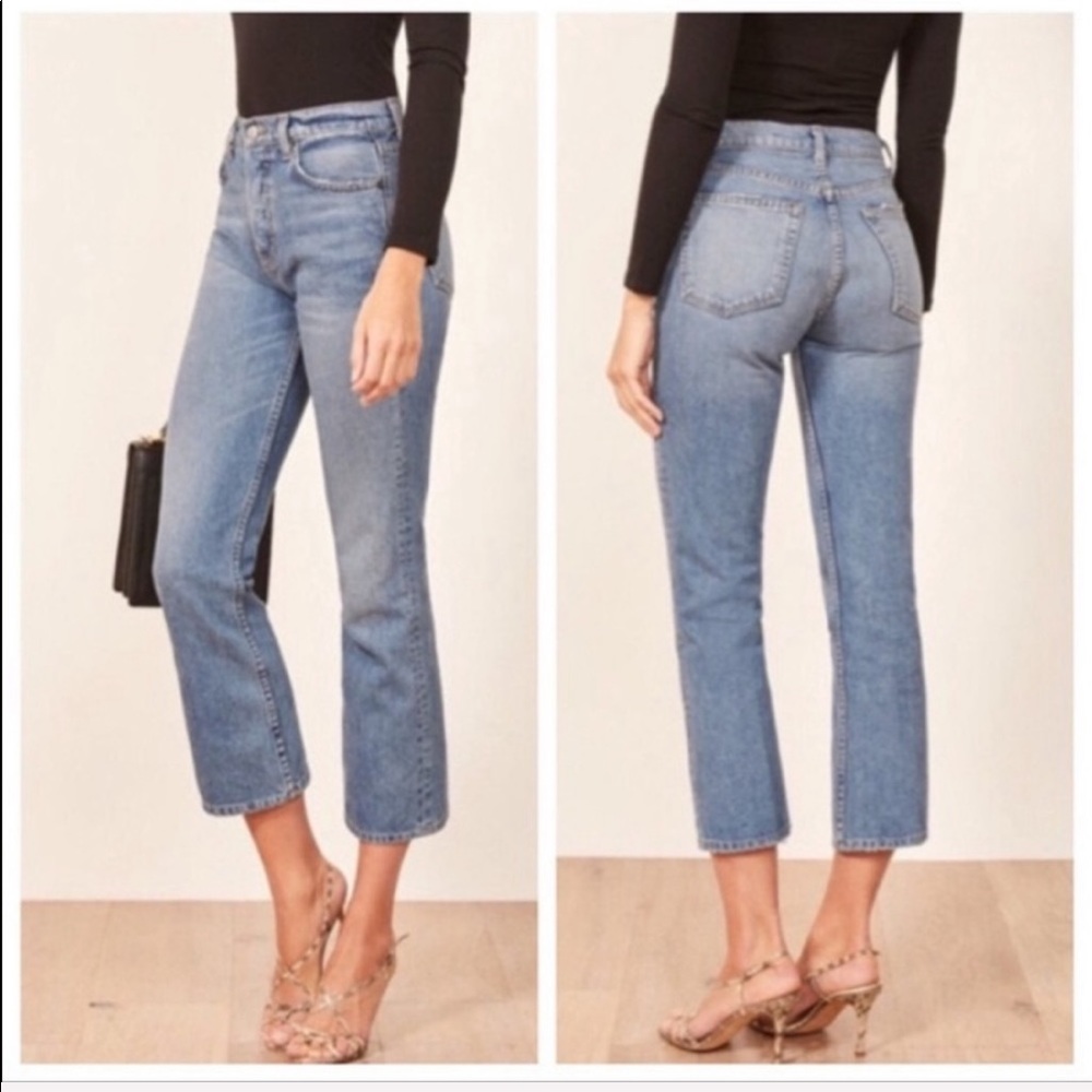 •reformation• jordi ankle kick flare jeans